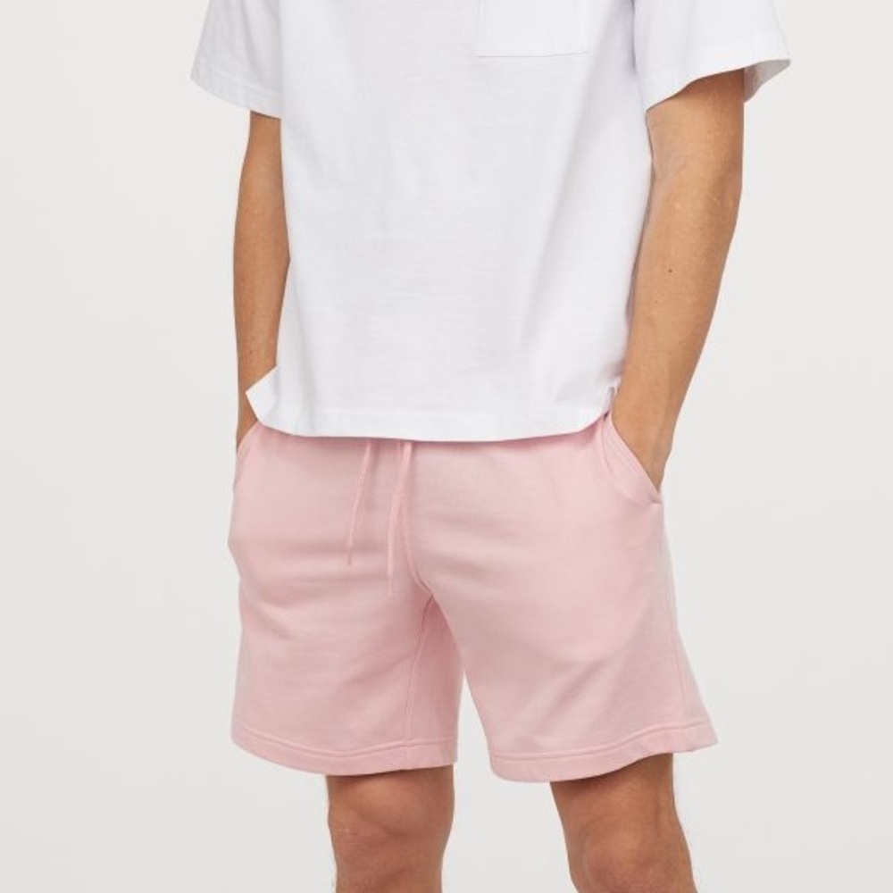 NEW H&M Men’s Fit Sweat-shorts In Cream
